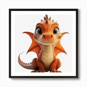 Cute little Dragon Art Print