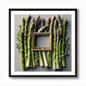 Asparagus In A Frame 5 Art Print