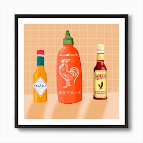 Saucy Square Art Print