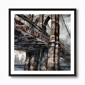 Brooklyn Bridge 3 Art Print