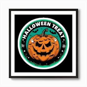 HALLOWEEN TREAT STICKER Art Print