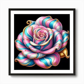 Pink Rose Art Print