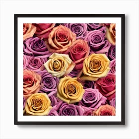 Colorful Roses 48 Art Print