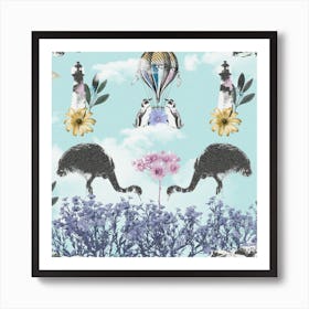 Mirror nature Art Print