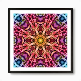 Abstract Watercolor Flower 2 Art Print