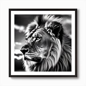 Lion Portrait 3 Art Print