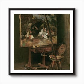 Edouard Manet - The Easel Art Print