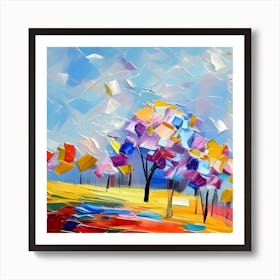 Colourful Abstract Painting of Summer Day - Wouldn't It Be Nice? 2 Art Print