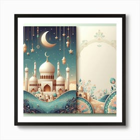 Muslim Prayer Card Art Print