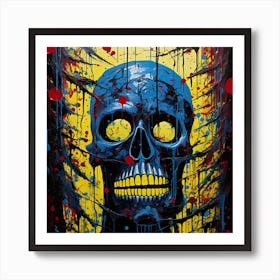 Blue Skull 3 Poster