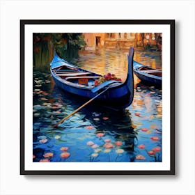 Gondolas In Venice 3 Art Print