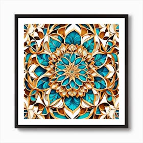 Psychedelic Mandala 36 Art Print