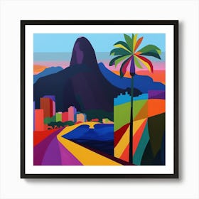 Abstract Travel Collection Rio De Janeiro Brazil 4 Art Print