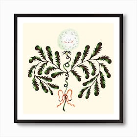 Thistle Of Silent Strength Square Art Print