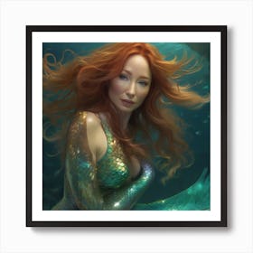 Tori Amos as a mermaid II Art Print