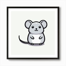 Cute Animal Vector Art Print