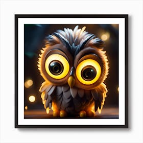 Cute Owl 3 Art Print