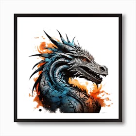Dragon Head 3 Art Print