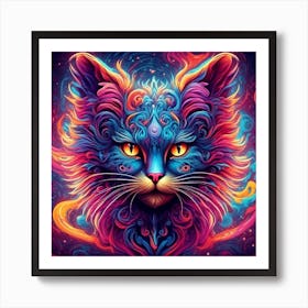 Magical Cat 3 Art Print