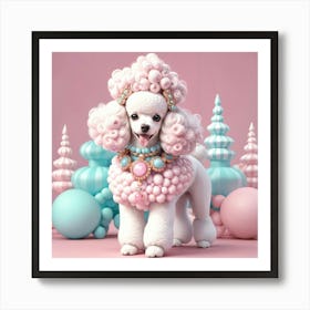 Poodle Art Print