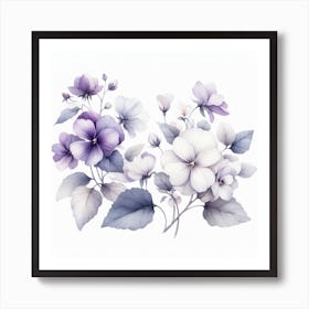 Violets 1 Art Print