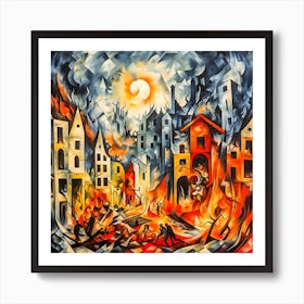 The Air Raid 2 Art Print