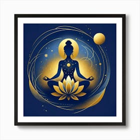 Lotus Meditation Art Print