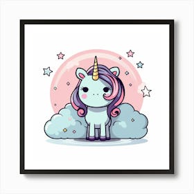 Cute Unicorn 584 Art Print