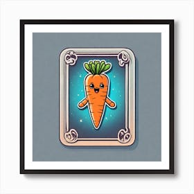 Carrot Sticker 4 Art Print