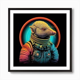 Rat In Space Art Print