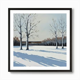 Trees In The Winter Art Print