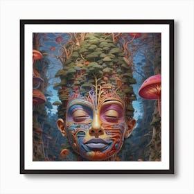 Psychedelic Forest Art Print