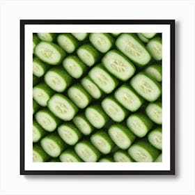 Cucumber Slices 2 Art Print