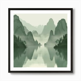 Chinese Mountains Art Print