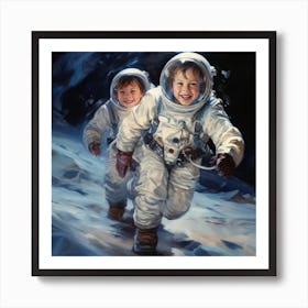 Astronaut Child 4 Art Print