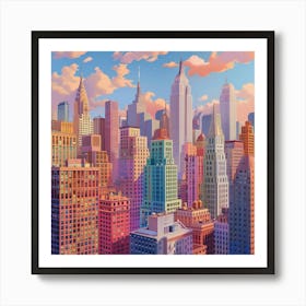 New York City Skyline Art Print