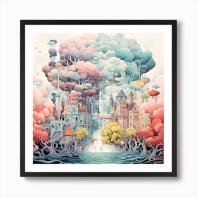 'The Castle In The Sky' Art Print