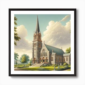 Church In The Countryside Art Print