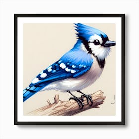 Bluejay ~Reimagined 23 Art Print