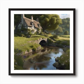 Cottage In The Woods 4 Art Print