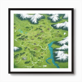 Map Of The World Art Print