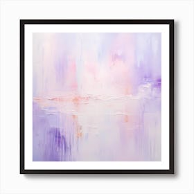 Lilac Serenity: Abstract Whispers Art Print