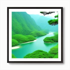 Asian Landscape 1 Art Print