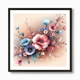 Floral Painting 2 Art Print