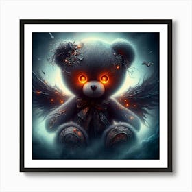 Teddy Bear With Wings Art Print