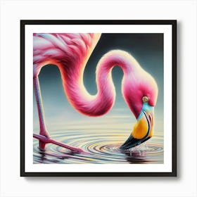 Pink Flamingo 1 Art Print