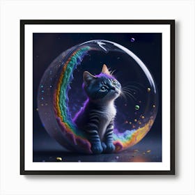 Cat Galaxy (4) 1 Art Print