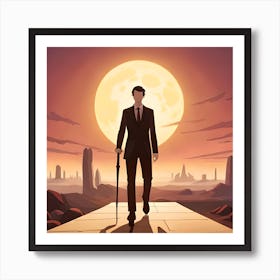 Man In Suit Art Print