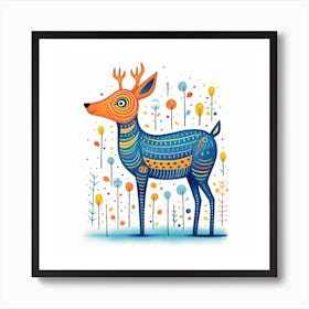 Deer colors 1 Art Print