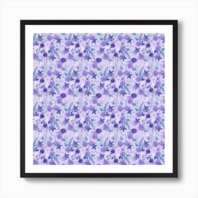 Purple Flowers Art Print